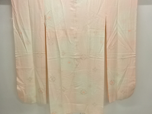 花七宝模様織出し振袖用長襦袢